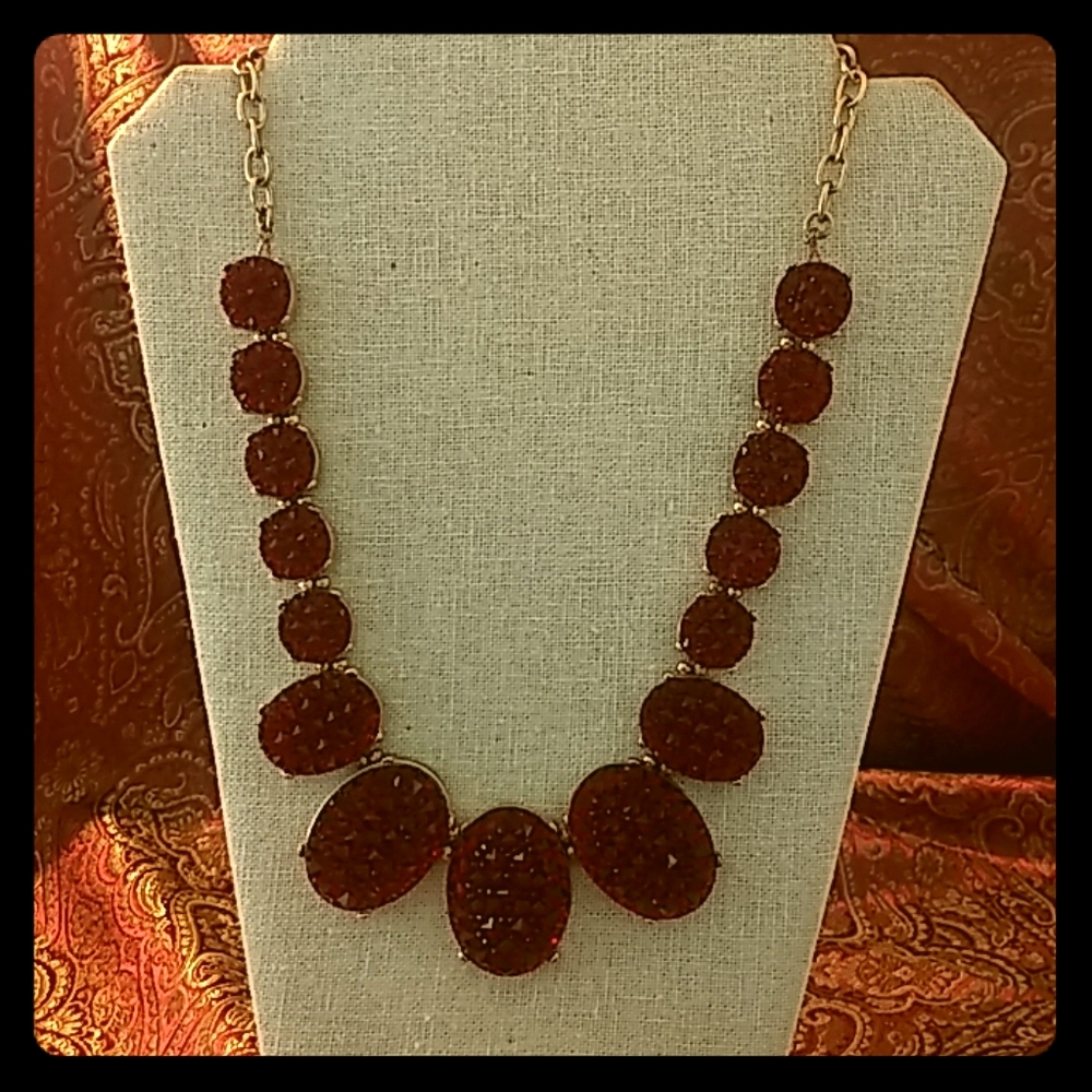 Aldo Red & Gold necklace